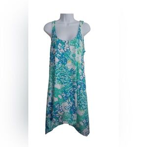 Lilly Pulitzer Monterey Dress Lost in Floral Beachy Vacation Resort Dress Large